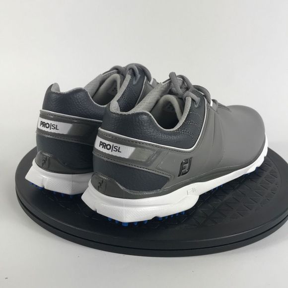 FootJoy Pro|SL Gray Leather Spikeless Golf Shoes 98135 Women’s Size 7.5 - Picture 5 of 12